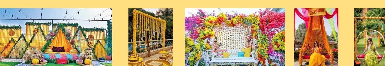 Haldi & Mehendi Decorations hero - Langa Party Booking Rajasthan