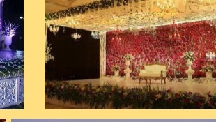 Dense Floral Wall Stage - Langa Party Booking Rajasthan